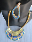 Universal Vault Collection Necklace & Earrings 2 Piece Set Egyptian Cleopatra