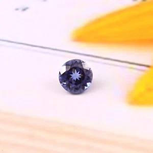 6x6 mm Natürlicher Makelloser Ceylon Blauer Saphir Lose Rundschliff Edelstein - Bild 1 von 5
