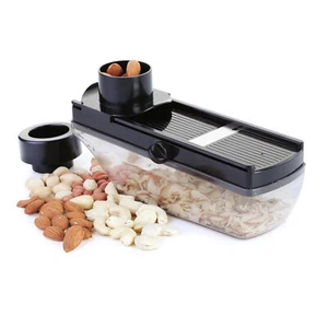 Plastic Vegetable Slicer Cutter, Black - Picture 1 of 4