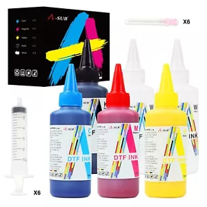 Partia atramentu A-SUB DTF 600-1200ML Bezpośredni do transferu atrament filmowy do drukarek Epson DTF - Zdjęcie 1 z 13