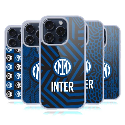OFFICIAL INTER MILAN PATTERNS SOFT GEL CASE FOR APPLE iPHONE PHONES - Image 1 of 4