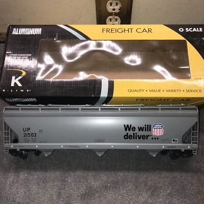 K-Line CLASSIC K-6243-2111 UNION PACIFIC ALUMINUM HOPPER CAR  - Image 1 of 4
