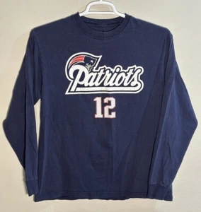 New England Patriots Tom Brady #12 Jersey T Shirt Reebok Mens Size Medium - Picture 1 of 3