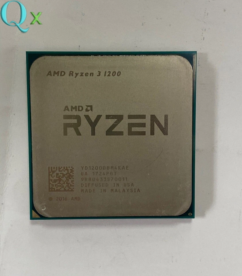 AMD Ryzen 3 1200 AM4 CPU Processor  R3 1200 Quad Cores 4T 3.1GHz 8M Desktop 65W - Image 1 of 1