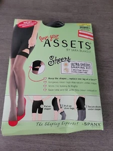 Spanx Love Your Assets Sara Blakely Ultra Sheers Shaping Kit 845B - Black Size 2 - Picture 1 of 16