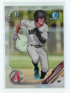 2019 Bowman Draft Chrome Corbin Carroll Refractor - BDC-125 (J) - Picture 1 of 2