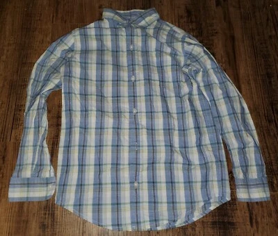 Janie и Jack выходные лучший белый синий зеленый клетку платье рубашка размер 8 - Изображение 1 из 4