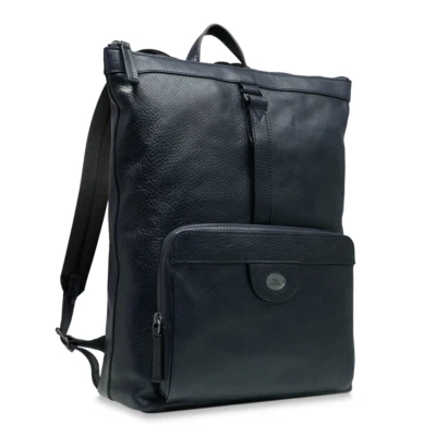 The Bridge Backpack Man Business Fabio Line Blue Leather Ruthenium 063144D3-7N - Image 1 of 4