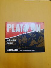Platoon NES 1988 MANUAL ONLY NO GAME 