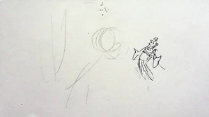 Página de guión gráfico de película dibujada a mano de The Little Mermaid Ariel's Beginning Production - Imagen 1 de 2