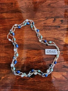 Collana di perle d'acqua dolce J.Michelle spiaggia oceano vacanze gioielli - Foto 1 di 5