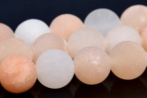 8-9MM Matte Pink Aventurine Beads Grade A Round Gemstone Loose Beads 15" - Picture 1 of 3