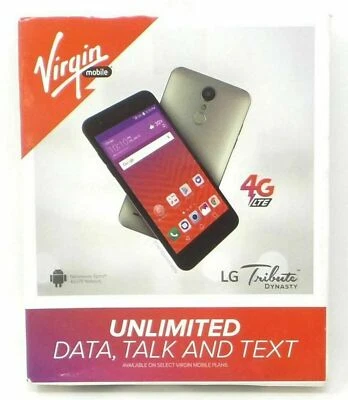 NEW Virgin Mobile LG Tribute Dynasty 4G LTE Smartphone Champagne Gold LGSP200AVB - Image 1 of 4