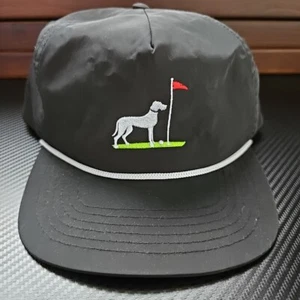 Proud 90 Golf Hat Mens Snapback BlackRope Cap Dog Golf Is Fun Polyester Logo - Picture 1 of 8