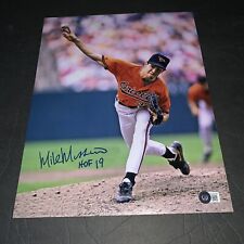 Mike Mussina Signed 11x14 Photo Baltimore Orioles Yankees HOF 19 Beckett BAS