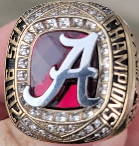 2016 ALABAMA CRIMSON TIDE SEC CHAMPIONS CHAMPIONSHIP PLAYERS RING Cover