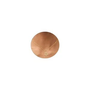 David Star Lover Pendant Necklace for Women Dainty Jewish Star Necklace 14K Gold - Picture 1 of 7