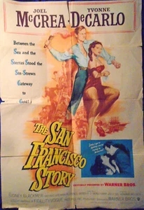 "The San Francisco Story, 1952 Póster, presentado por Warner Bros - - Grande 39x27" - Imagen 1 de 6