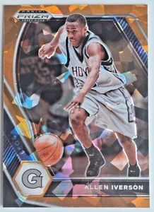 2021-22 Panini Prizm Draft Picks Orange Ice Prizm #85 Allen Iverson 🏀 - Picture 1 of 2