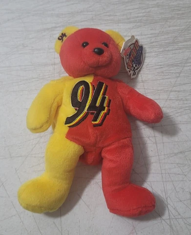 New 1999 Bill Elliott #94 Nascar Team Speed Bears Vintage 90s Bean Bag Plush NWT Cover