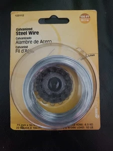 Galvanized Steel Wire Group 123 112  by Hillman Gauge 22  100ft NOC - Picture 1 of 1