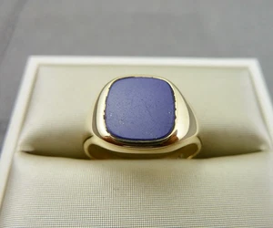 kleiner Siegel Ring ca.60er Jahre 585/- Gold Lapislazuli - Bild 1 von 11