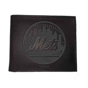 Cartera plegable negra de los New York Mets - Imagen 1 de 6