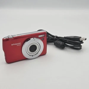 Polaroid iEX29 Digital Camera 18MP Red With Charging Cable ~ Tested Working - Picture 1 of 15