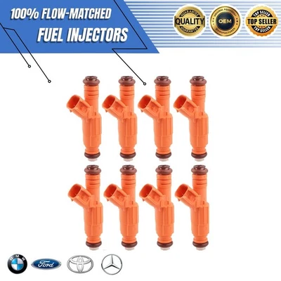 OEM x8 NEW Bosch Fuel Injector 2003-04 Ford Crown Victoria Lincoln Town Car 4.6L - Image 1 of 4