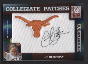 2008 Donruss Elite CAT OSTERMAN Autogramm /250 Logo Patch Karte #CP-21 Texas Longhorns - Bild 1 von 2