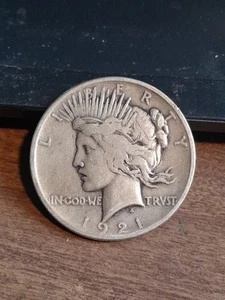 1921 Better Date Peace Dollar Key Date - Picture 1 of 2