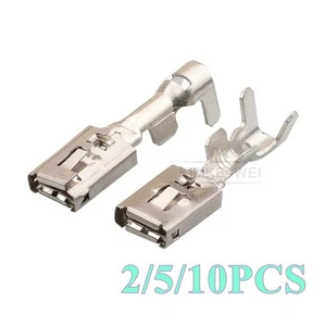 Automotriz 6.3mm Cableado Eléctrico Crimpado Hembra Enchufe Pin Terminales Contacto Nuevo - Imagen 1 de 2