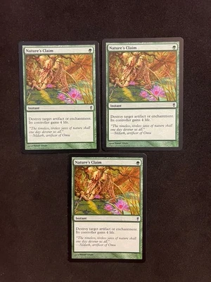 Nature's Claim x3 [Conspiracy] Magic MTG Cards LP/MP - Image 1 of 2