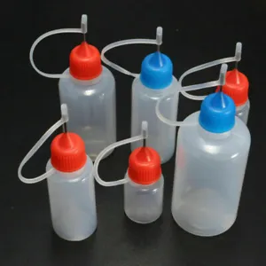 3/5pcs Empty Plastic Squeezable Liquid Dropper Filling Bottles Needle Tip LDPE - Picture 1 of 12