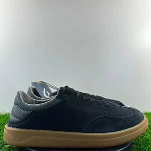 Tenis de Corte OluKai Punini Hombres Talla 8 Negro Goma Cuero Gamuza Zapatos NUEVO - Imagen 1 de 8