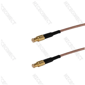 50x MCX macho a MCX macho enchufe recto adaptador RF coleta cable coaxial RG316 30 cm - Imagen 1 de 2