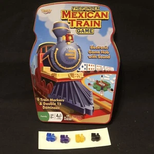 Fundex Mexican Train Game Replacement Locomotives Lot Of 4 - Domino Part Piece - Picture 1 of 4