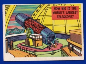 WORLD'S LARGEST TELESCOPE 1961 TOPPS ISOLATION BOOTH #26 VG-EX (OC) NO CREASES - Picture 1 of 2