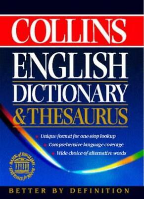 Collins English Dictionary And Thesaurus (Dictionary & Thesauru .9780004702698 • 4.44£