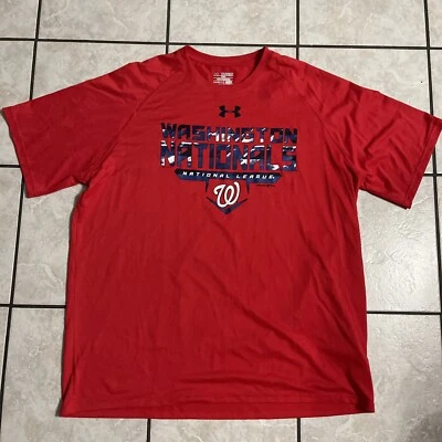 Camisa holgada Under Armour de los Washington Nationals XXL para hombre Foto 1 de 4
