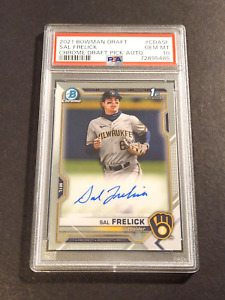 2021 Bowman Draft Chrome Sal Frelick 1st Auto PSA 10 RC