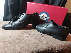 Men's Lambretta Ben Lace up Leather Upper Derby Shoes in Black Size:UK 9, EUR 43 - Picture 1 of 20