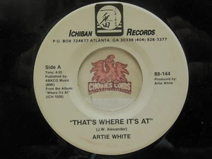 Promo! Artie White – That's Where It's At / Same, 45 RPM EX (25K) - Picture 1 of 2