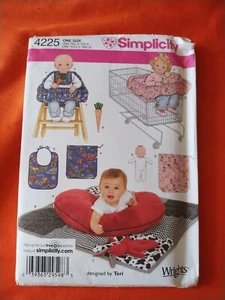 Simplicity 4225 Paper Sewing Pattern One size BABY ACCESSORIES (Bib, Toys) New - Picture 1 of 2