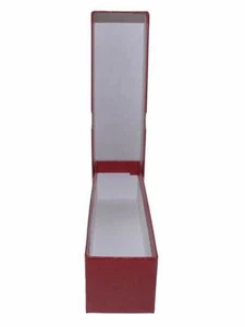 9x2x2 Red Storage Box for 2x2 Coin Holders with 500 Coin Flips Single Row 5 pack - Picture 1 of 5