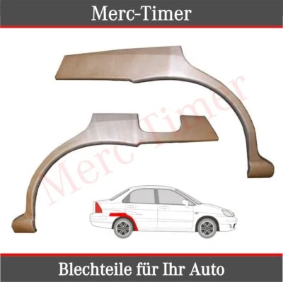 Repair Panel Pair Wheel Arch Fender Rear for Suzuki Liana 5 Door 2001-2007 L+R - Image 1 of 4