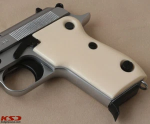 KSD Brand Beretta Mod 951 Compatible Ivory Acrylic Grips - Picture 1 of 2