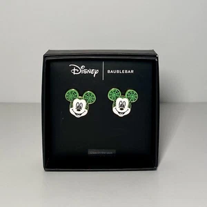 Disney X Baublebar Halloween Mickey Mouse Earrings Glow in the Dark Spider Web - Picture 1 of 3