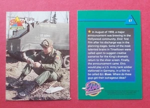 ELVIS PRESLEY TRADE CARD    57  BY THE RIVER GROUP 1993 - Picture 1 of 1