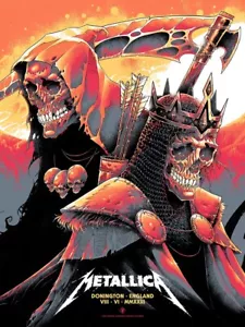METALLICA DONINGTON 2023 - SET OF 2 - REGULAR EDITION | | 21/50 Signed | Framed - Imagen 1 de 11